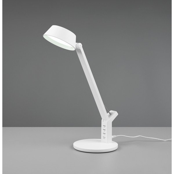 Mat bijela LED stolna lampa s mogućnosti zatamnjivanja (visina 40 cm) Ava – Trio-image-3