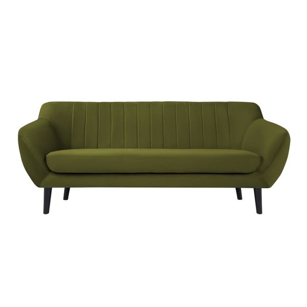 Zelena sofa od baršuna Mazzini Sofas Toscane, 188 cm
