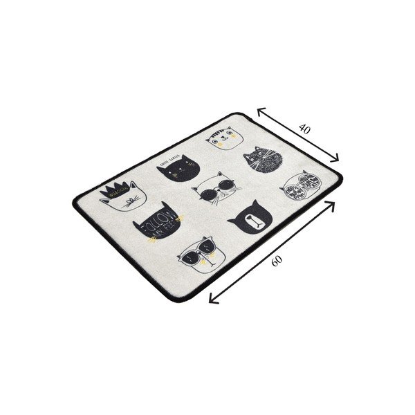 Crna/bež kupaonska prostirka 40x60 cm Cutie – Foutastic-image-4