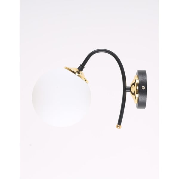 Bijela/crna zidna lampa ø 15 cm Yoyo – Squid Lighting