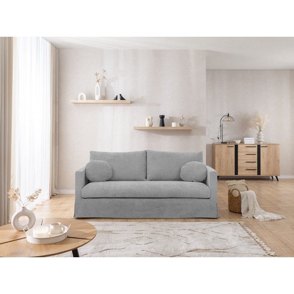 Svijetlo siva presvlaka trosjed Paphos – Ropez-image-1