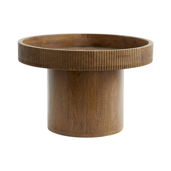 Okrugao pomoćni stol od masivnog manga ø 50 cm Kalomo – Light & Living