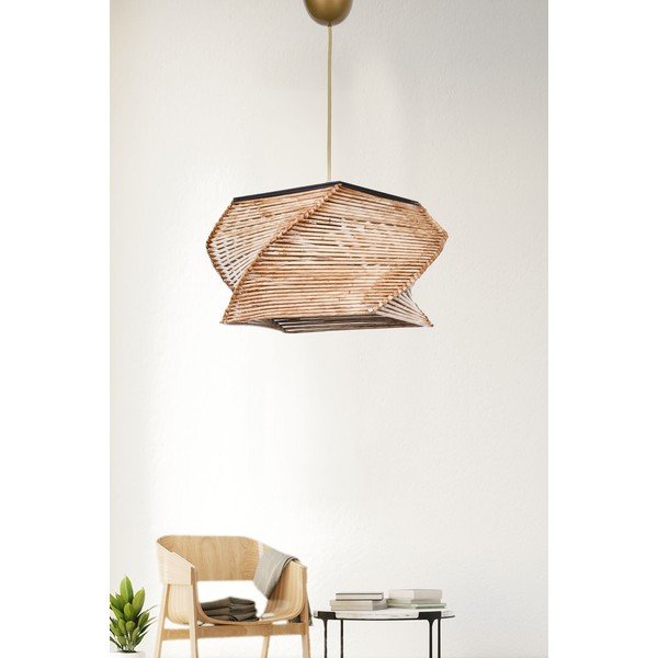 Svjetlo smeđa viseća svjetiljka ø 36 cm – Opviq lights