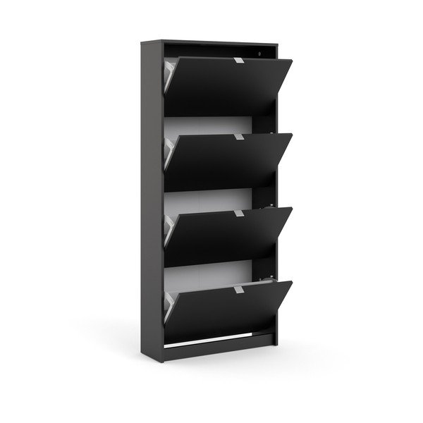 Crni preklopni ormarić za cipele Shoes – Tvilum-image-3