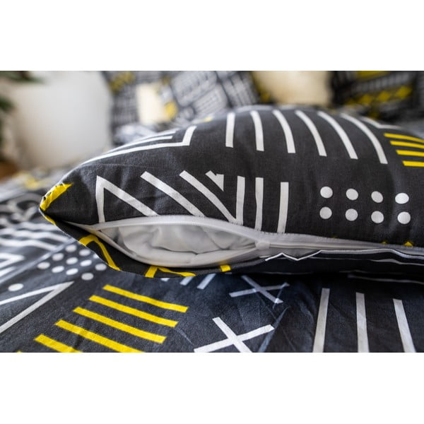 Siva pamučna posteljina za krevet 140x200 cm LP Dita Runy - Cotton House-image-3