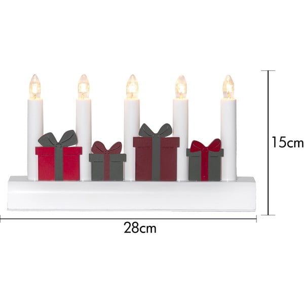 Crveni/bijeli božićni svjetlosni ukras s utikačem Julia – Star Trading-image-4