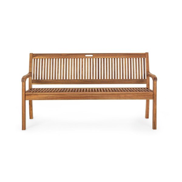 Vrtna klupa od masivnog drveta u prirodnoj boji Noemi – Bizzotto