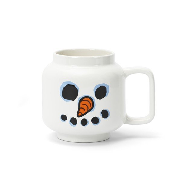 Bijela keramička dječja šalica za latte 530 ml Snowman – LEGO®