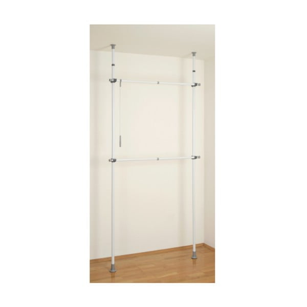 Bijeli metalni teleskopski stalak za odjeću Herkules – Wenko-image-4