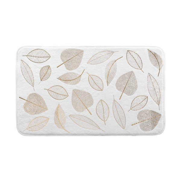 Bijela tekstilna kupaonska prostirka 45x75 cm Joya – douceur d'intérieur