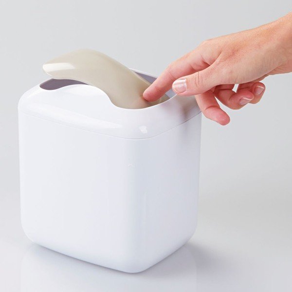 Bijela kanta za otpad InterDesign Una-image-3