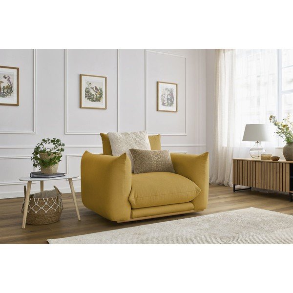 Žuta  fotelja Ernest – Bobochic Paris-image-1