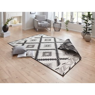 Tepih za eksterijer crno-bež boje NORTHRUGS Malibu, 230 x 160 cm