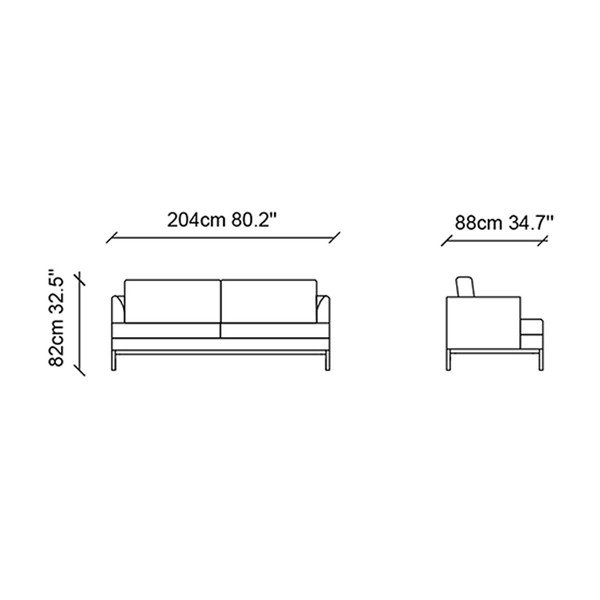 Svjetlo bež kauč Ndesign Pearl, širine 204 cm-image-4