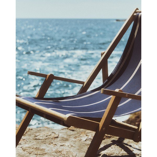 Plava vrtna ležaljka od masivnog drveta Vilara – Kave Home-image-3