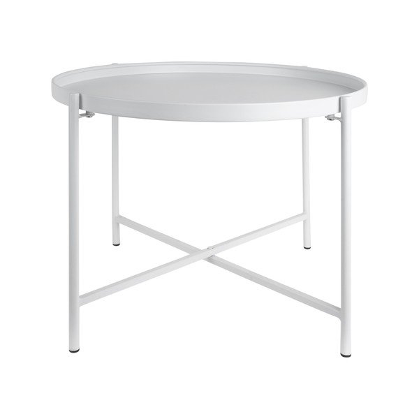 Bijeli metalni okrugao stolić za kavu ø 50 cm Meseta  – Leitmotiv-image-4