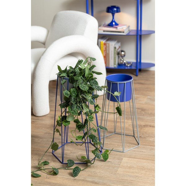 Plava metalna stolna lampa (visina 20 cm) Moda Retro – Leitmotiv-image-3