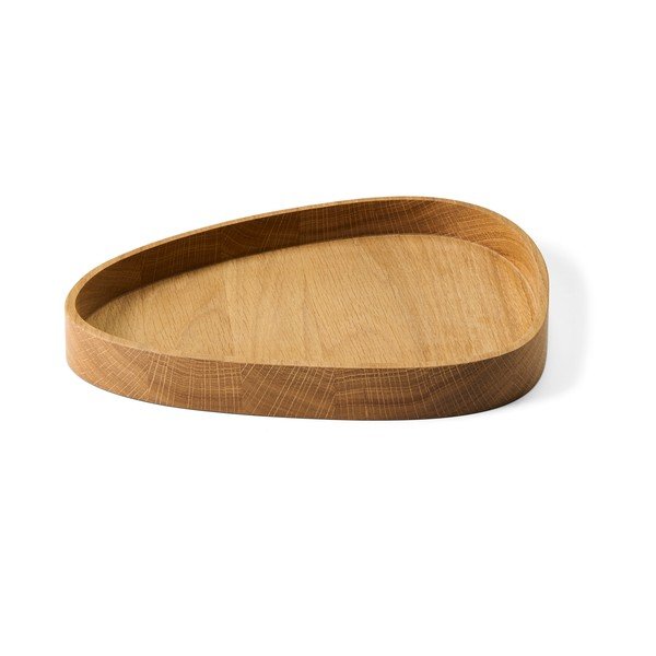 Dekorativna drvena kutija za pohranu u prirodnoj boji 26x23x3 cm Curve L – LIND DNA