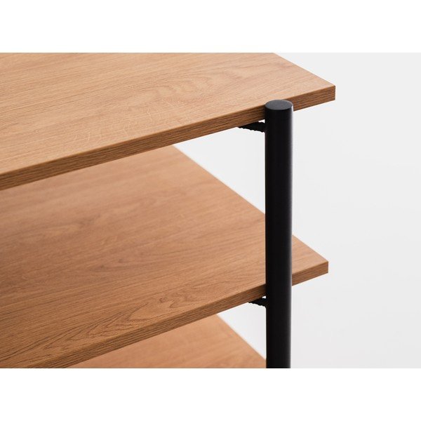 Crni regal u dekoru hrasta 110x150 cm Rave - CustomForm-image-3