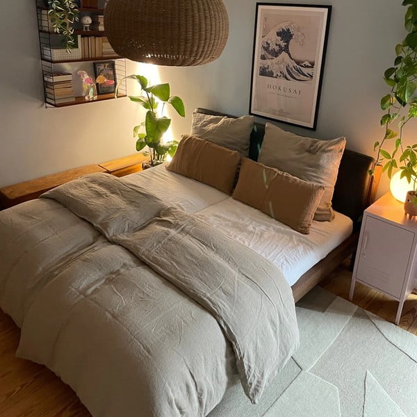 Lanena jastučnica 70x90 cm Natural – Linen Tales-image-2