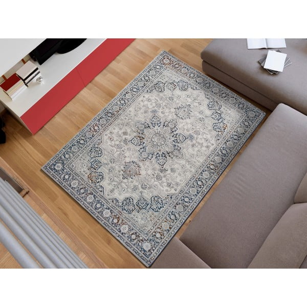 Sivi tepih Univerzalni graciozni ornament, 160 x 230 cm-image-1