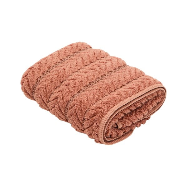 Pamučan ručnik od frotira boje terakote 50x90 cm Rune – Kave Home