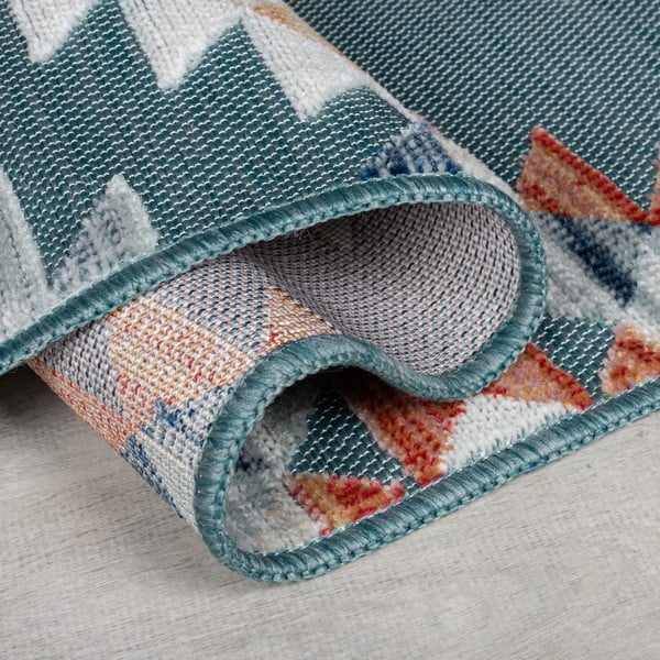 Plavi vanjski tepih 120x170 cm Avery Blue – Flair Rugs-image-2