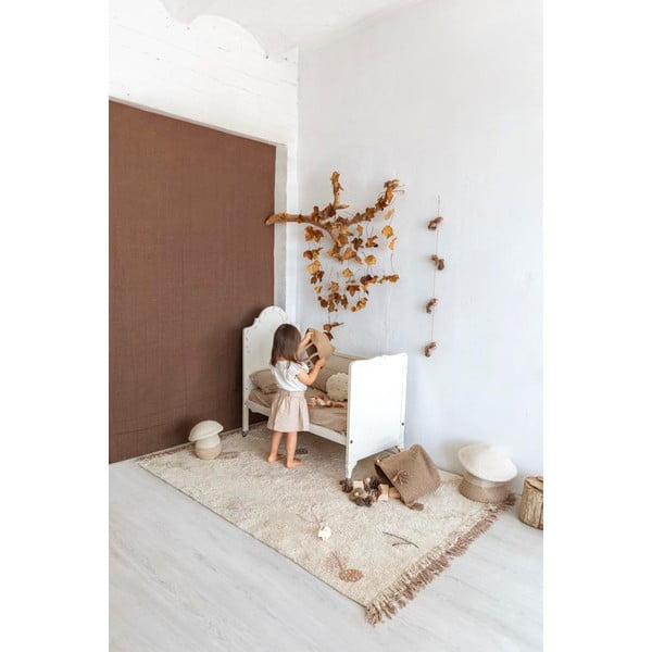 Krem periv/ručno rađen pamučan dječji tepih 140x200 cm Pine Forest – Lorena Canals-image-3