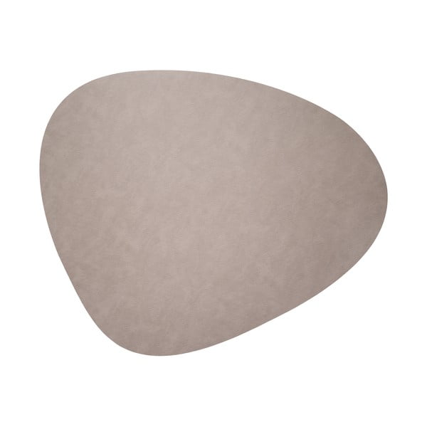 Sivo-bež koža 115x135 cm Curve XXXL Bull – LIND DNA