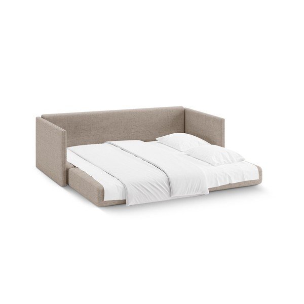 Svjetlo smeđa sklopiva sofa od šenila 209 cm Shannon – Cosmopolitan Design-image-3