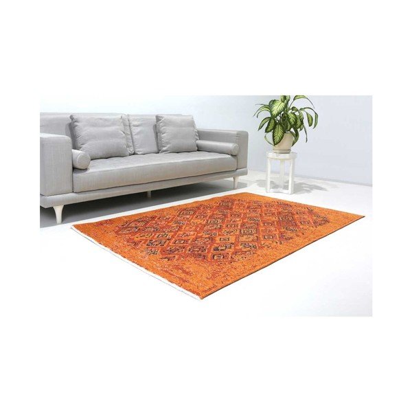 Dvostrani narančasto-sivi tepih Vitaus Nunna, 125 x 180 cm-image-1