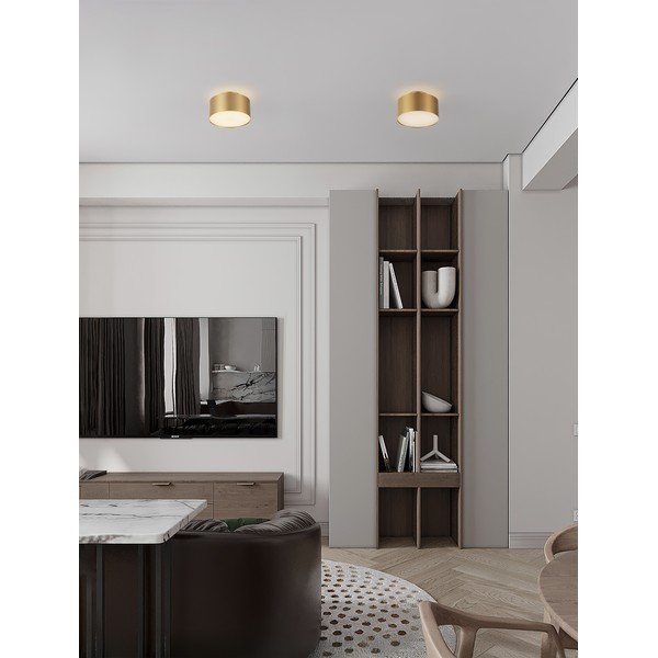 LED stropna svjetiljka aluminijska u zlatnoj boji Ozen – Nova Luce-image-1