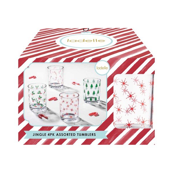 Čaše u setu 4 kom 260 ml Jingle – Ladelle-image-1