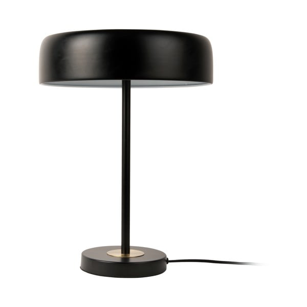 Crna stolna lampa s metalnim sjenilom (visina 40 cm) Gold Disc – Leitmotiv