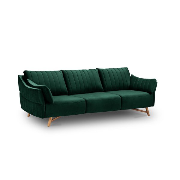 Tamnozelena sofa od baršuna Interieurs 86 Elysée, 232 cm-image-4