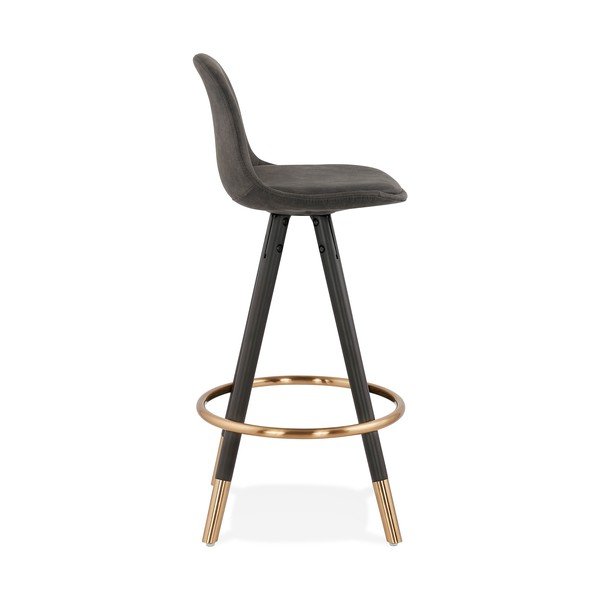 Sive bar stolica Kokoon Bruce Mini, visina sjedala 65 cm-image-2