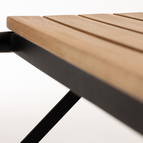 Vrtni blagovaonski stol s pločom od bagremovog drveta Kave Home Yukari, 165 x 90 cm-image-1