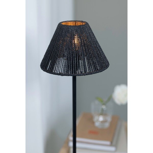 Crna podna lampa Corda - Markslöjd-image-2