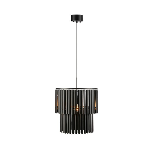 Mat crna viseća lampa s metalnim sjenilom 42,5x42,5 cm Viento - Markslöjd