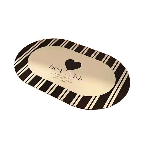 Crna/krem kupaonska prostirka 60x100 cm Best Wish – Foutastic