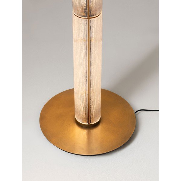 Mjedena metalna LED stojeća svjetiljka sa staklenim sjenilom (visina 165,5 cm) Gloree – Nova Luce-image-3