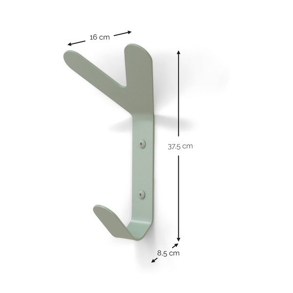 Prljavo zelena željezna zidna kuka Frondo – Spinder Design-image-4
