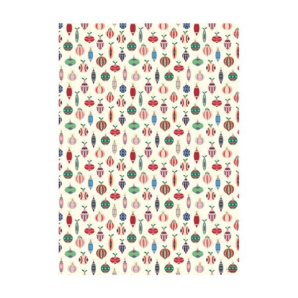 5 listova papira za zamatanje Eleanor Stuart Retro Baubles, 50 x 70 cm-image-1