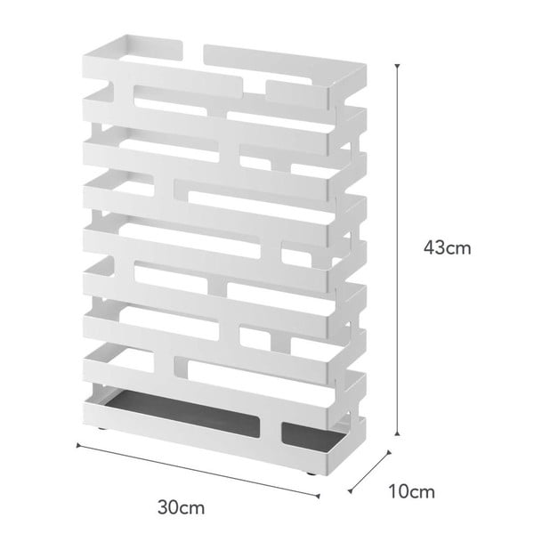 Bijeli stalak za kišobrane YAMAZAKI Brick, širina 30 cm-image-3