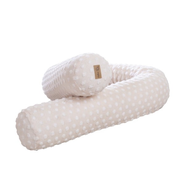 Bež ograda za dječji krevet od mješavine pamuka 170 cm Frosty Almond – Roba-image-2