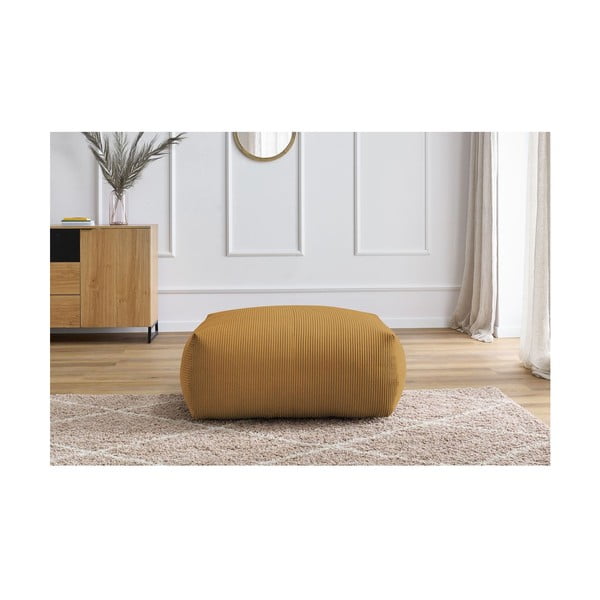 Žuti  tabure od samta Voltaire – Bobochic Paris-image-1