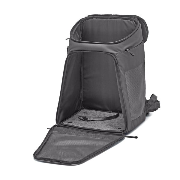 Tamno sivi ruksak za transport psa za kućne ljubimce 27x35 cm Zaino Asphalt – MiaCara