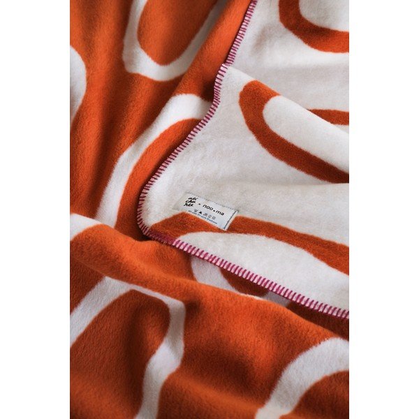 Narančasta deka 150x200 cm Swirl – noo.ma-image-3