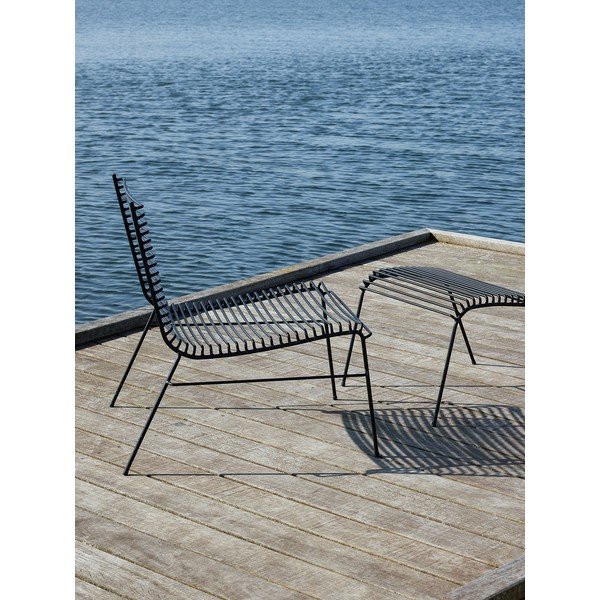 Crna metalna vrtna stolica String – Hübsch-image-4