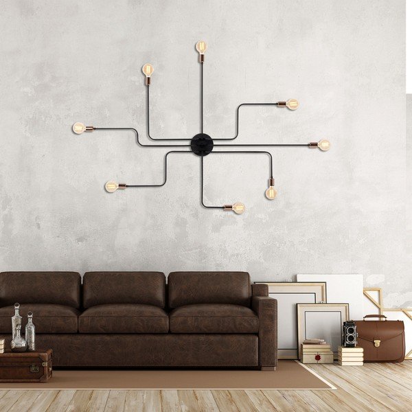 Crna/u brončanoj boji zidna lampa Truva – Opviq lights-image-1